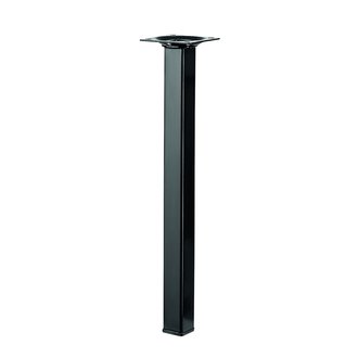 Möbelfuß / Tischbein schwarz 25 x 25 x 300mm B-Ware mit Macken und Kratzern Zustand 2-3