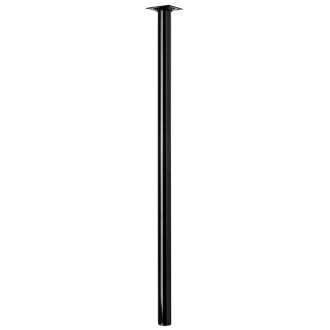 Möbelfuß/Tischbein, schwarz, Ø 30 x 700 mm, B-Ware Folie defekt/nicht vorhanden