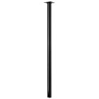 Möbelfuß/Tischbein, schwarz, Ø 30 x 700 mm, B-Ware Folie defekt/nicht vorhanden