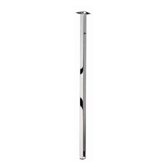 Möbelfuß / Tischbein chrom 25 x 25 x 800 mm B-Ware mit leichten Kratzern und Macken an der Oberfläche