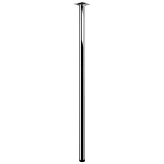 Möbelfuß/Tischbein, Ø 30 x 800mm, verchromt, B-Ware Folie defekt/nicht vorhanden