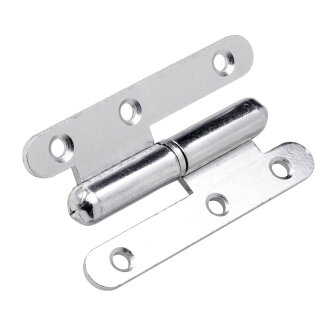 HETTICH Türband rechts, 80 x 45 mm, Stahl verzinkt, 10 Stück