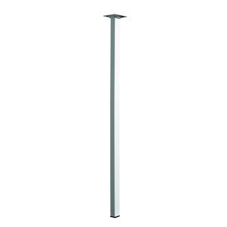 Möbelfuß / Tischbein weiß 25 x 25 x 700 mm B-Ware leichte Kratzer und Macken Note 1-2