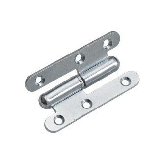 HETTICH Türband DIN Links, 80 x 45mm, verzinkt, 10 Stück