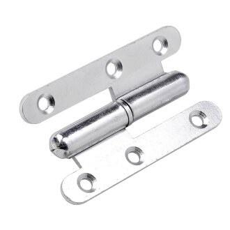 HETTICH Türband links, 80 x 45 mm, verzinkt, 10 Stück