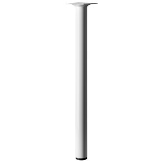 Möbelfuß/Tischbein, weiß, Ø 30 x 400 mm, B-Ware Folie defekt/nicht vorhanden