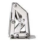 HETTICH Aufschraub-Federscharnier 90°, vernickelt