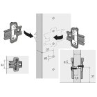 HETTICH Topfscharnier Intermat TH42 mittelwand 35mm 12 Stück, ohne Abdeckplatte