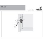 HETTICH Kugelteilauszug für 27mm, Nut 225-350 mm, KA270