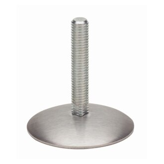 HETTICH Höhenversteller, Ø 75mm/M10, Edelstahl