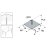 HETTICH Tischbein-Montageplatte 90x90 mm mit M10 Gewinde
