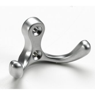 HETTICH Mantelhaken, 58 x 31 x 29 mm, Zinkdruckguss, Aluminium Optik