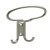 HETTICH Haken, 43 x 120 x 100mm, Metall matt vernickelt