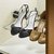 Schuhregal, Chrom glänzend / Schwarz
