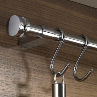 HETTICH Befestigung für Relingstange, Chrom glänzend