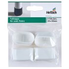 HETTICH Fußkappe, 38 x 20 mm, Kunststoff, weiß, 4 Stück