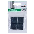 HETTICH Einsteckgleiter, 25 x 25 mm, schwarz, 4 Stück