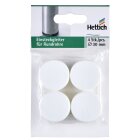 Einsteckgleiter, Ø 30mm, weiß, 4 Stück