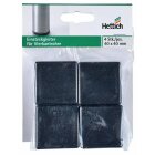HETTICH Einsteckgleiter für Vierkantrohre, 40 x 40 mm, Kunststoff, schwarz, 4 Stück