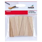 Holzkeile, 14 x 18 x 65 mm, Holz, Buche, natur  10...