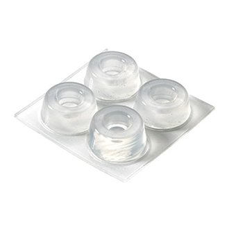 Universalpuffer, selbstklebend D22x10mm, transparent