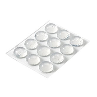 Selbstklebende Anschlagpuffer, Ø 16 x 8 mm, Kunststoff,...