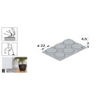 HETTICH Filzgleiter selbstklebend, Ø 22mm, weiß