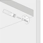 HETTICH Stuhlwinkel, 20 x 20 x 15mm, Edelstahl matt, 50 Stück