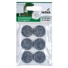 HETTICH Parkettgleiter, selbstklebend, Ø 25mm, 18 Stück