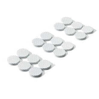 HETTICH EVA-Antirutschpads, Ø 28mm, selbstklebend, weiß, 18 Stück