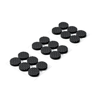 HETTICH EVA-Antirutschpads, Ø 21mm, selbstklebend, schwarz, 18 Stück