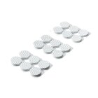 EVA-Antirutschpads, selbstklebend, Ø 25mm, weiß