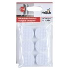 HETTICH EVA-Antirutschpads, Ø 25mm, selbstklebend, weiß, 18 Stück