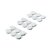 HETTICH EVA-Antirutschpads, Ø 25mm, selbstklebend, weiß, 18 Stück