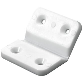 HETTICH Eckverbinder, 90-270° 50 x 40 x 4mm, Kunststoff, weiß, 4 Stück