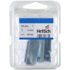 HETTICH Glastürscharnier innenliegend, Edelstahl, 1 Set
