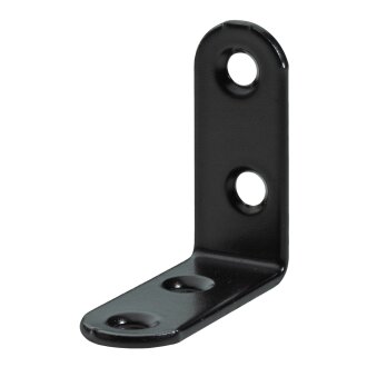 HETTICH Stuhlwinkel, 15 x 40 x 40 x 2 mm, Stahl pulverbeschichtet, schwarz