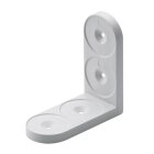 HETTICH Kunststoffwinkel, 50 x 50 x 22mm, weiß