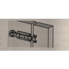 HETTICH Knopf-Schubriegel inkl. Schrauben, 23 x 60mm, verzinkt