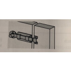 HETTICH Knopf-Schubriegel inkl. Schrauben, 23 x 60mm, verzinkt