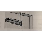 Knopf-Schubriegel 23 x 60mm verzinkt inkl. Schrauben