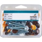 HETTICH Verbindungsschraube 6,3x50mm vz m. Kappe 16...