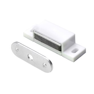 HETTICH Magnetschnäpper 4 kg inkl. Schrauben, weiß, 4 Stück