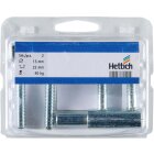 Hettich Rahmenunterteil für Holzzarge, 15 mm, verzinkt, 2 Stück