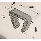 HETTICH Tür- und Fenstersicherung, 70 x 91 x 22 mm, Kunststoff, transparent, 2 Stück