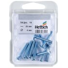 HETTICH Schraube, M4 x 25 mm, verzinkt, 10 Stück