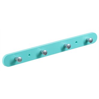 Hettich 4er Garderobe, 380 x 40 x 30mm, Kunststoff, grün