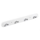 HETTICH Garderobenleiste 4 Haken, 380 x 40 x 30 mm,...