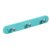 HETTICH Garderobenleiste 3 Haken, 280 x 40 x 30 mm, Kunststoff, mintgrün