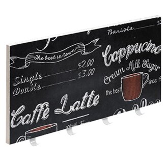 HETTICH Motivgarderobe, Coffee Shop mit 4 Haken, 250x500x25 mm